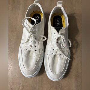 Cole Haan Optic White Leather Sneakers Grand 360 design  Size 11.5